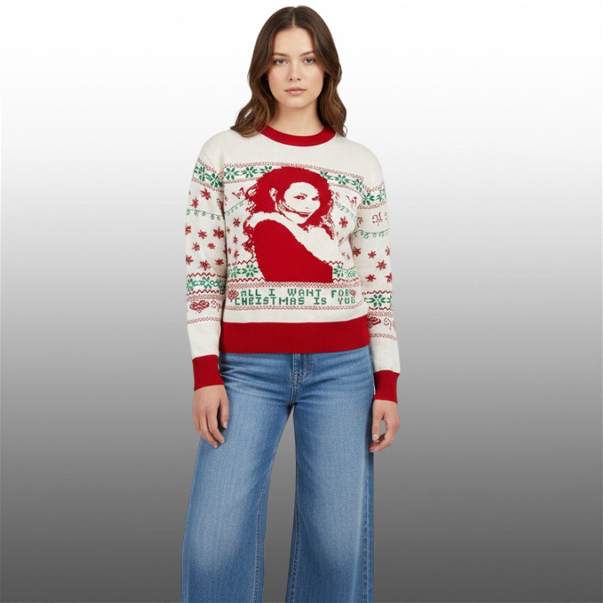 All I Want For Christmas Is You Mariah Carey Ugly Sweater - Moonbestprint