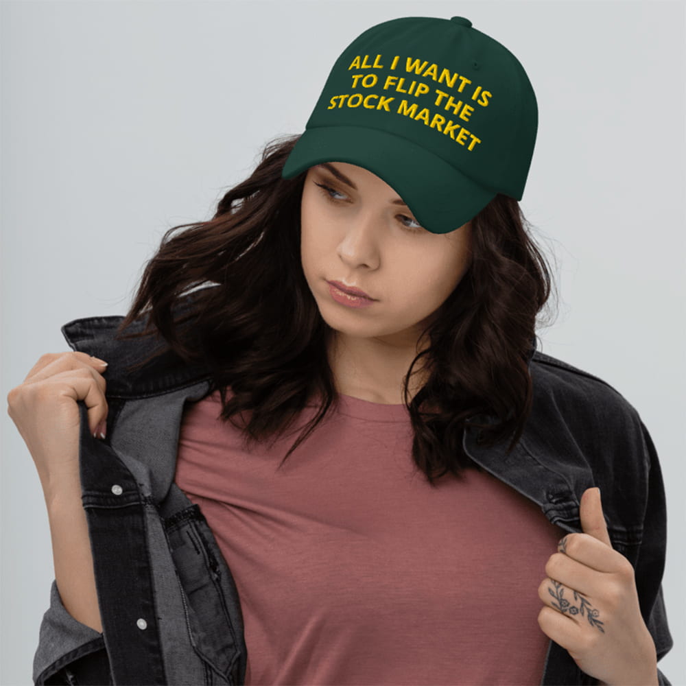 All I Want Is to Flip the Stock Market Hat Moonbestprint