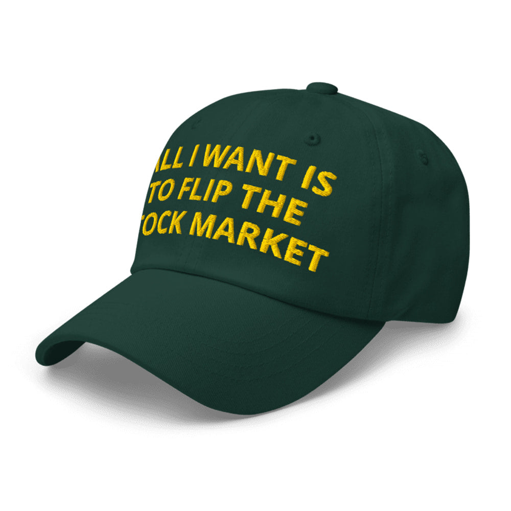 All I Want Is to Flip the Stock Market Hat Moonbestprint