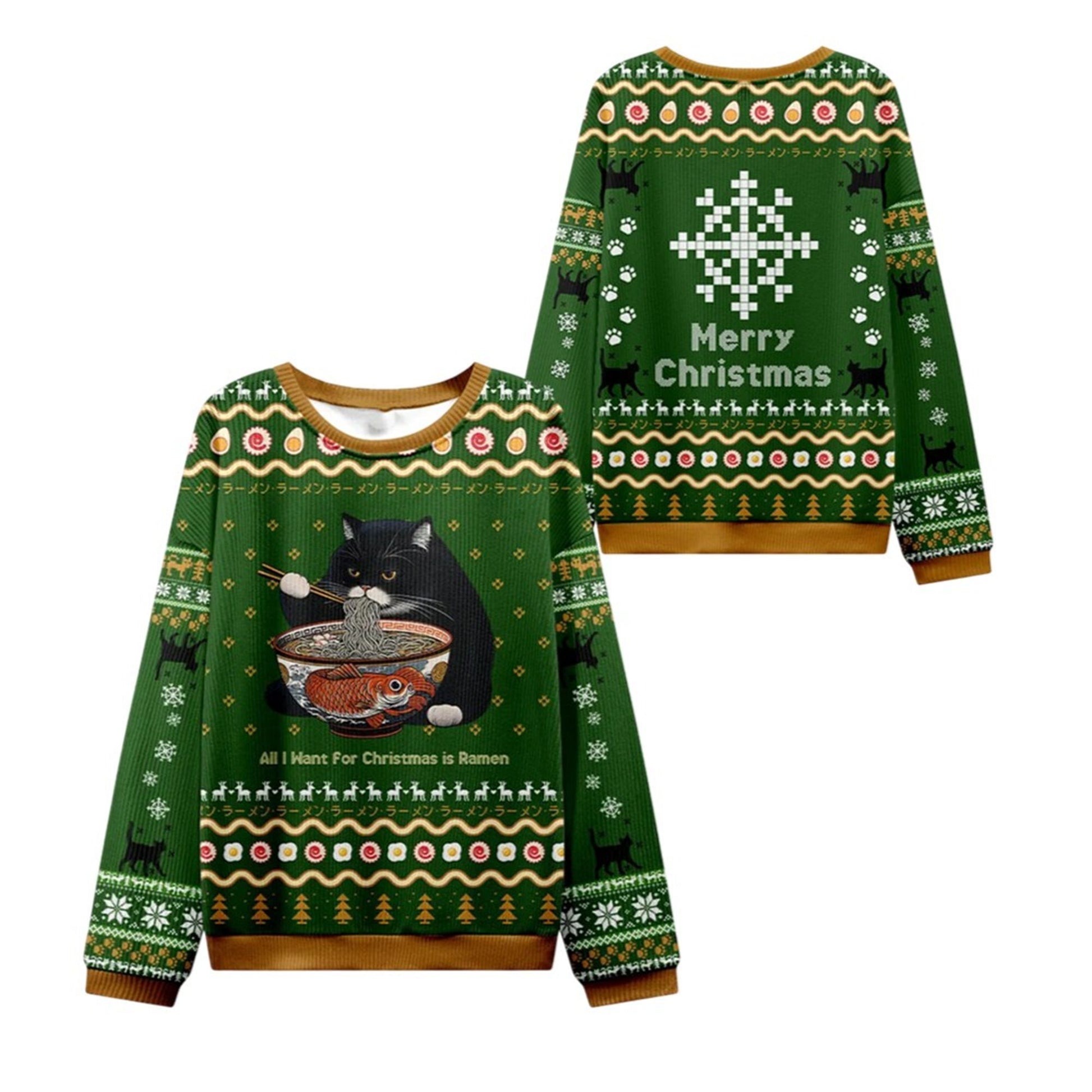 All I Want is Ramen Ugly Sweater 2026 Christmas - Moonbestprint