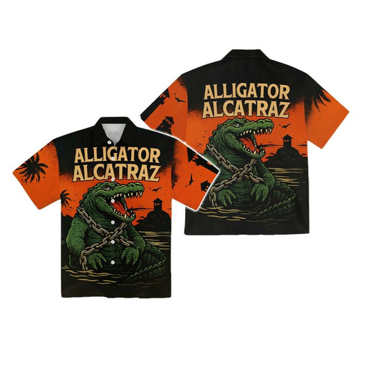 Alligator Alcatraz Everglades Florida Hawaiian Shirt - Moonbestprint