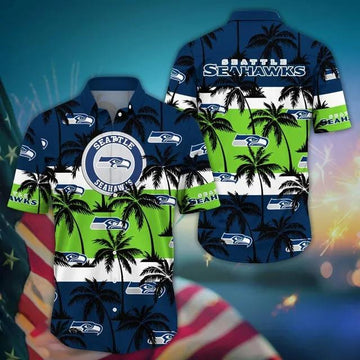 Aloha Shirt Seattle Seahawks Aloha Shirt Trending Summer. Gift For Fan Hawaiian Shirt for Men & Women, NFL Hawaiian Shirt Moonbestprint