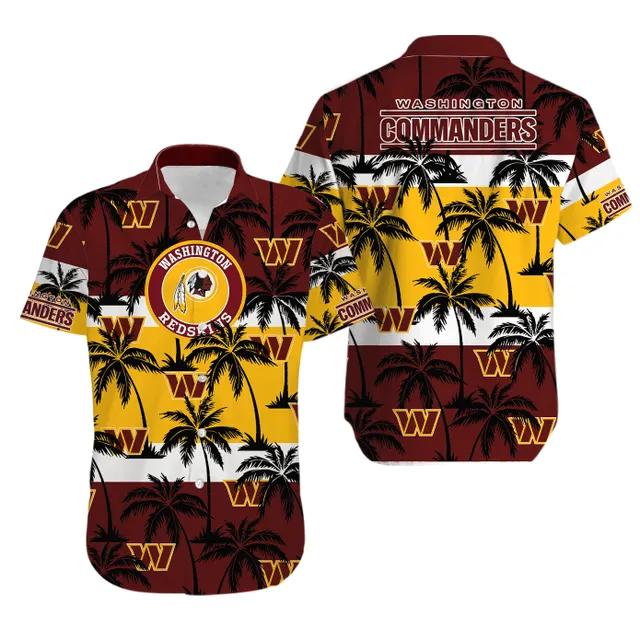 Aloha Shirt Washington Commanders Aloha Shirt Trending Summer. Gift For Fan Hawaiian Shirt for Men & Women, NFL Hawaiian Shirt Moonbestprint