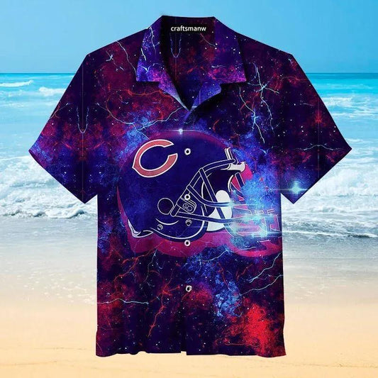 Amazing Chicago Bears Nfl Hawaiian Graphic Print Short Sleeve Hawaiian Shirt, NFL Hawaiian Shirt Moonbestprint