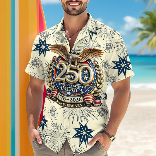 America 250 Years Hawaii Shirt 2, 250th Anniversary Gift Moonbestprint