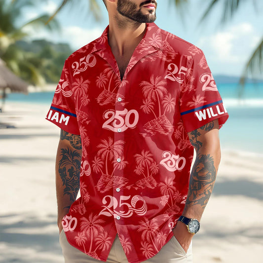 America Faith, Family & Freedom Hawaii Shirt, 250th Anniversary Gift Moonbestprint