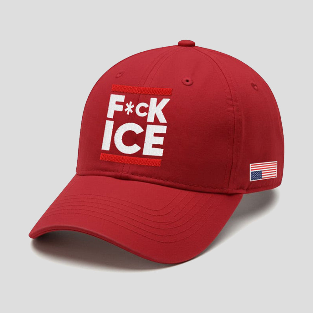 America LA Fuck ICE Print Baseball Cap Moonbestprint