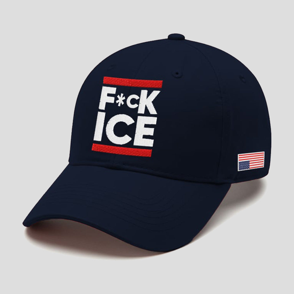 America LA Fuck ICE Print Baseball Cap Moonbestprint