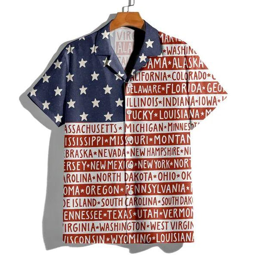 America State Hawaiian Shirt 1, 250th Anniversary Shirt, 250th Anniversary Gift Moonbestprint