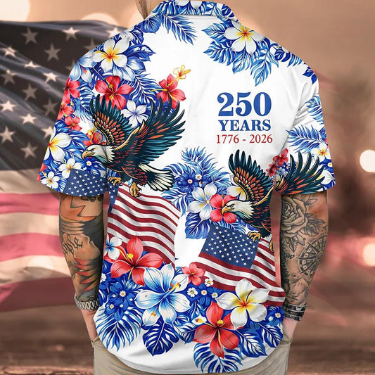American 250Th Anniversary Hawaii Shirt, 250th Anniversary Gift Moonbestprint