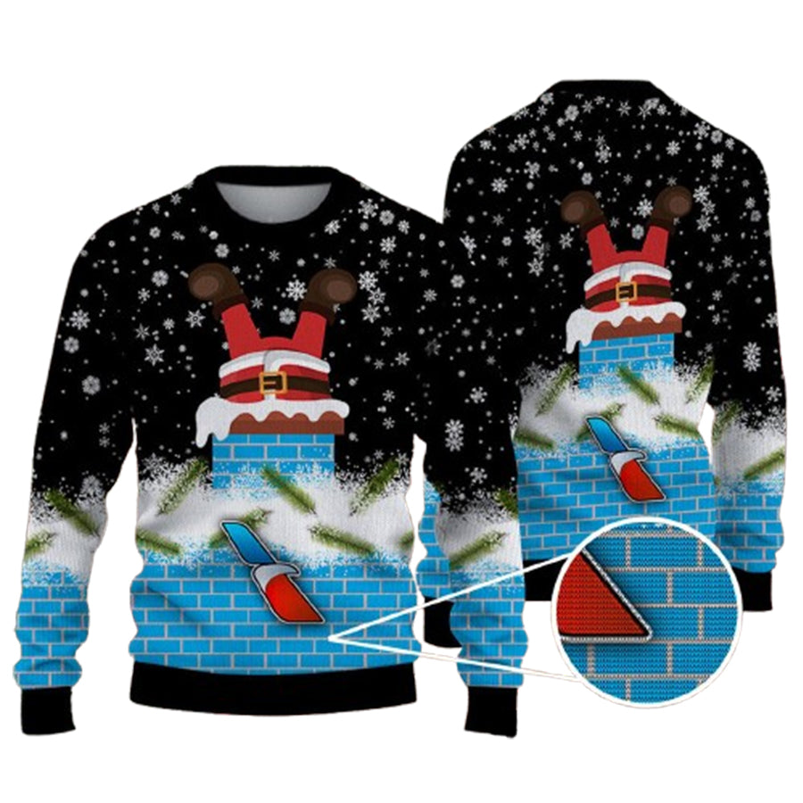 American Airlines Logo Santa Funny Ugly Christmas Sweater – Moonbestprint