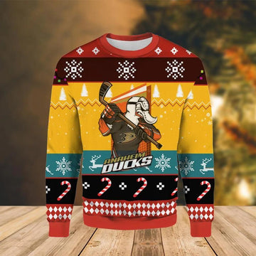 Anaheim Ducks Bardown Reverse Ugly Christmas Sweater, NHL Christmas Sweater Moonbestprint