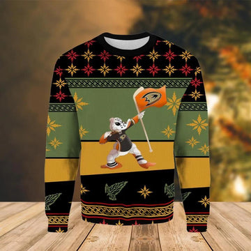 Anaheim Ducks Cartoon Funny Ugly Christmas Sweater, NHL Christmas Sweater Moonbestprint