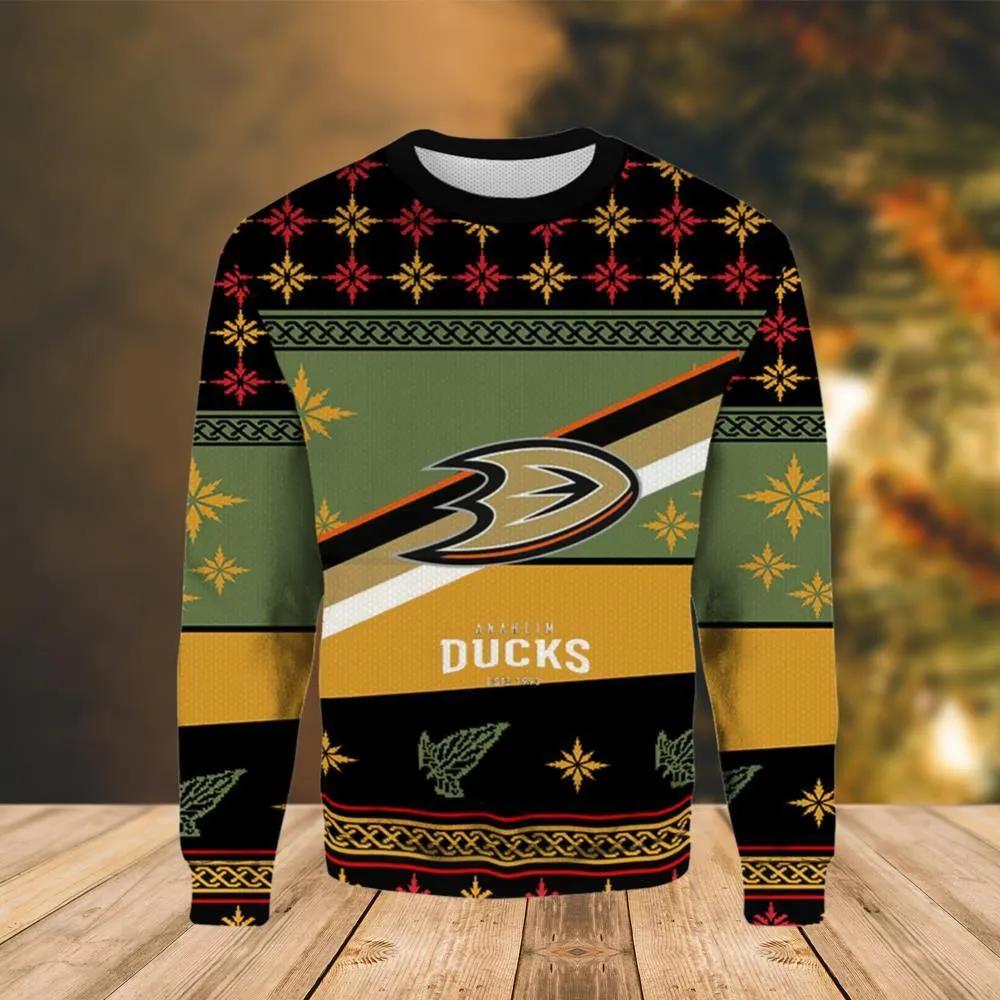 Anaheim Ducks Est 1993 Ugly Christmas Sweater, NHL Christmas Sweater Moonbestprint