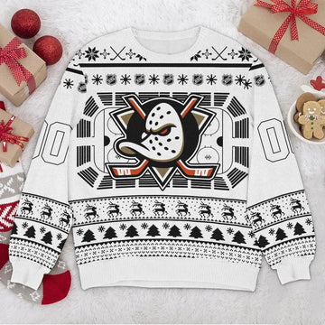 Anaheim Ducks NHL Custom Ugly Christmas Sweater, NHL Christmas Sweater Moonbestprint