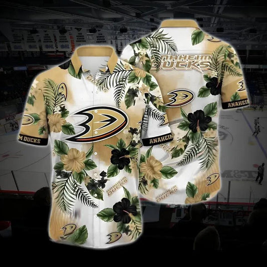 Anaheim Hockey Hawaiian Shirt, Ducks Hawaiian Shirt, Ice Hockey Hawaiian Shirt 16, NHL Hawaiian Shirt Moonbestprint