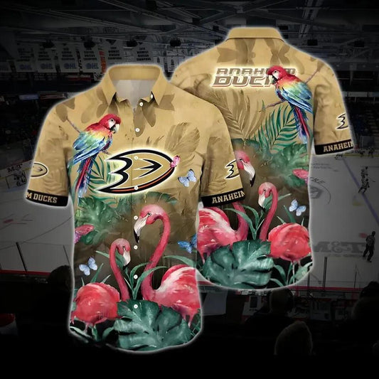 Anaheim Hockey Hawaiian Shirt, Ducks Hawaiian Shirt, Ice Hockey Hawaiian Shirt 17, NHL Hawaiian Shirt Moonbestprint