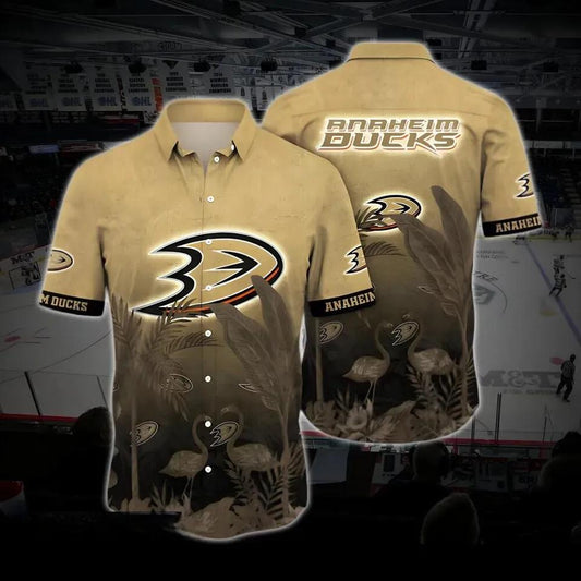 Anaheim Hockey Hawaiian Shirt, Ducks Hawaiian Shirt, Ice Hockey Hawaiian Shirt 19, NHL Hawaiian Shirt Moonbestprint