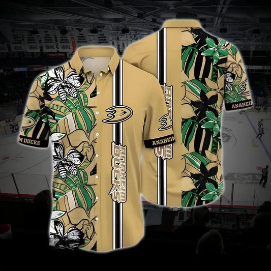 Anaheim Hockey Hawaiian Shirt, Ducks Hawaiian Shirt, Ice Hockey Hawaiian Shirt 23, NHL Hawaiian Shirt Moonbestprint
