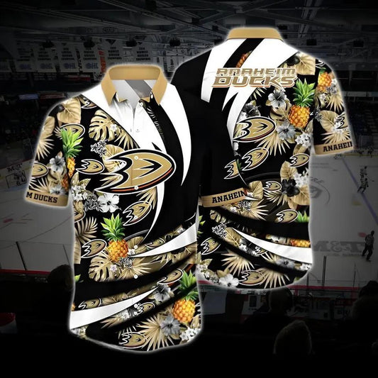Anaheim Hockey Hawaiian Shirt, Ducks Hawaiian Shirt, Ice Hockey Hawaiian Shirt 24, NHL Hawaiian Shirt Moonbestprint
