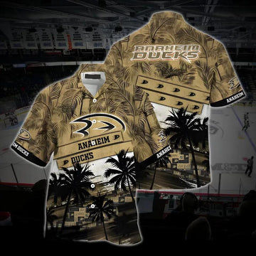 Anaheim Hockey Hawaiian Shirt, Ducks Hawaiian Shirt, Ice Hockey Hawaiian Shirt 8, NHL Hawaiian Shirt Moonbestprint