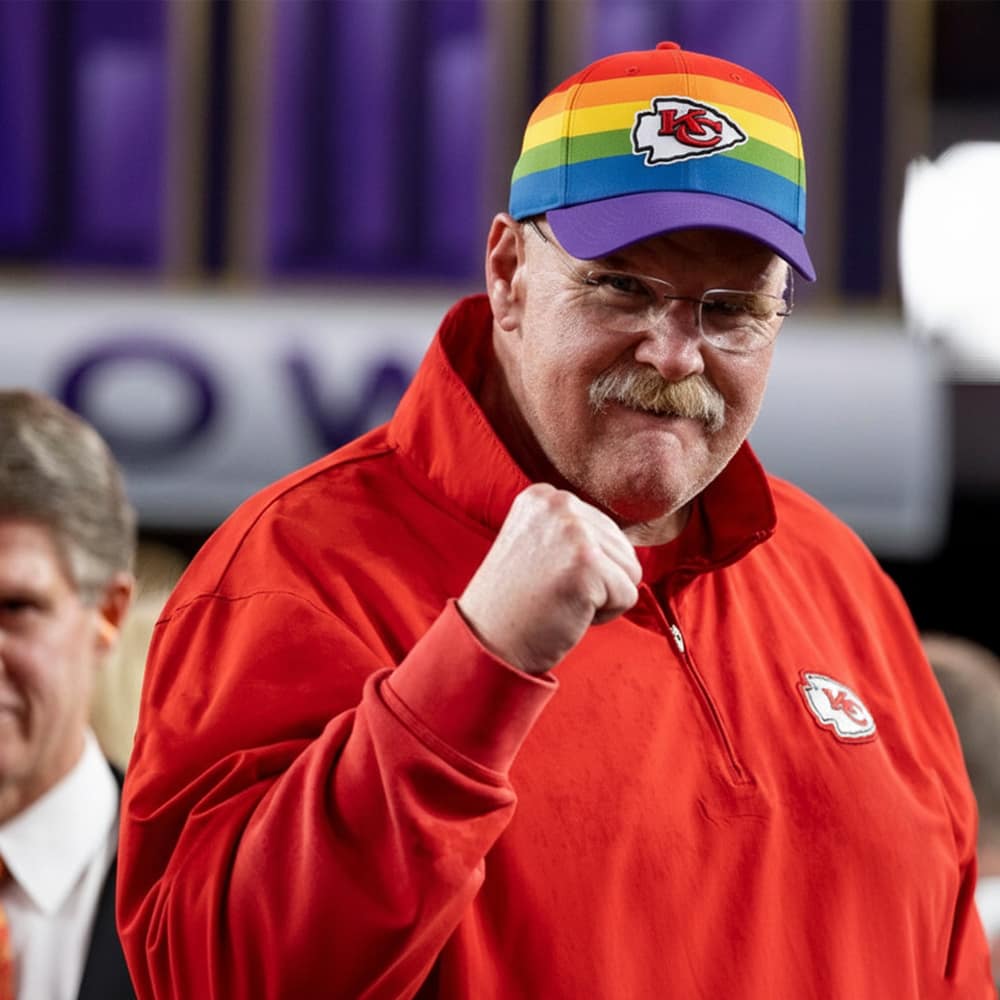 Andy Reid Chiefs Rainbow Hat Moonbestprint