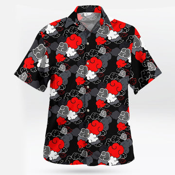 Anime Akatsuki Pattern Dark Ninja Vibes Hawaiian Shirt – Moonbestprint