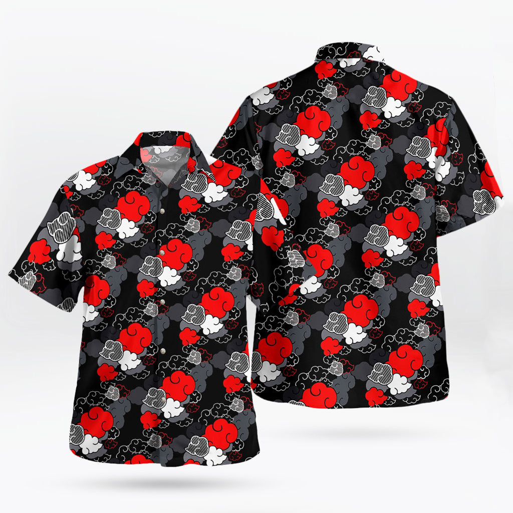Anime Akatsuki Pattern Dark Ninja Vibes Hawaiian Shirt – Moonbestprint