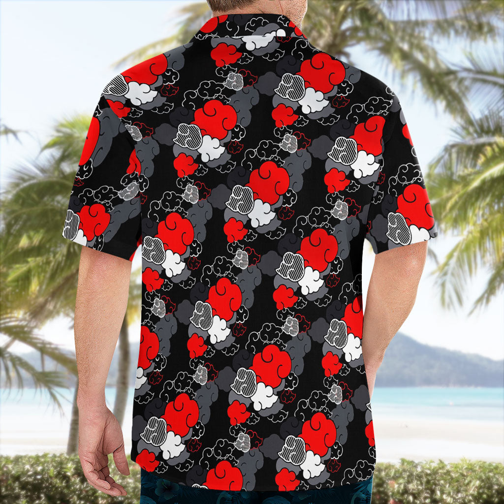 Anime Akatsuki Pattern Dark Ninja Vibes Hawaiian Shirt – Moonbestprint