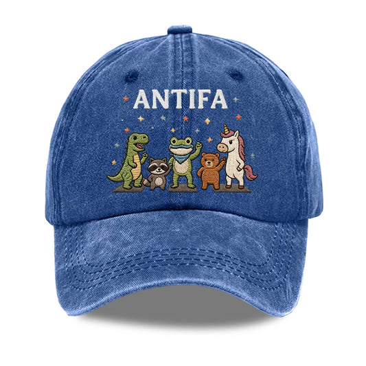 Antifa Frog Resist Baseball Cap -Moonbestprint