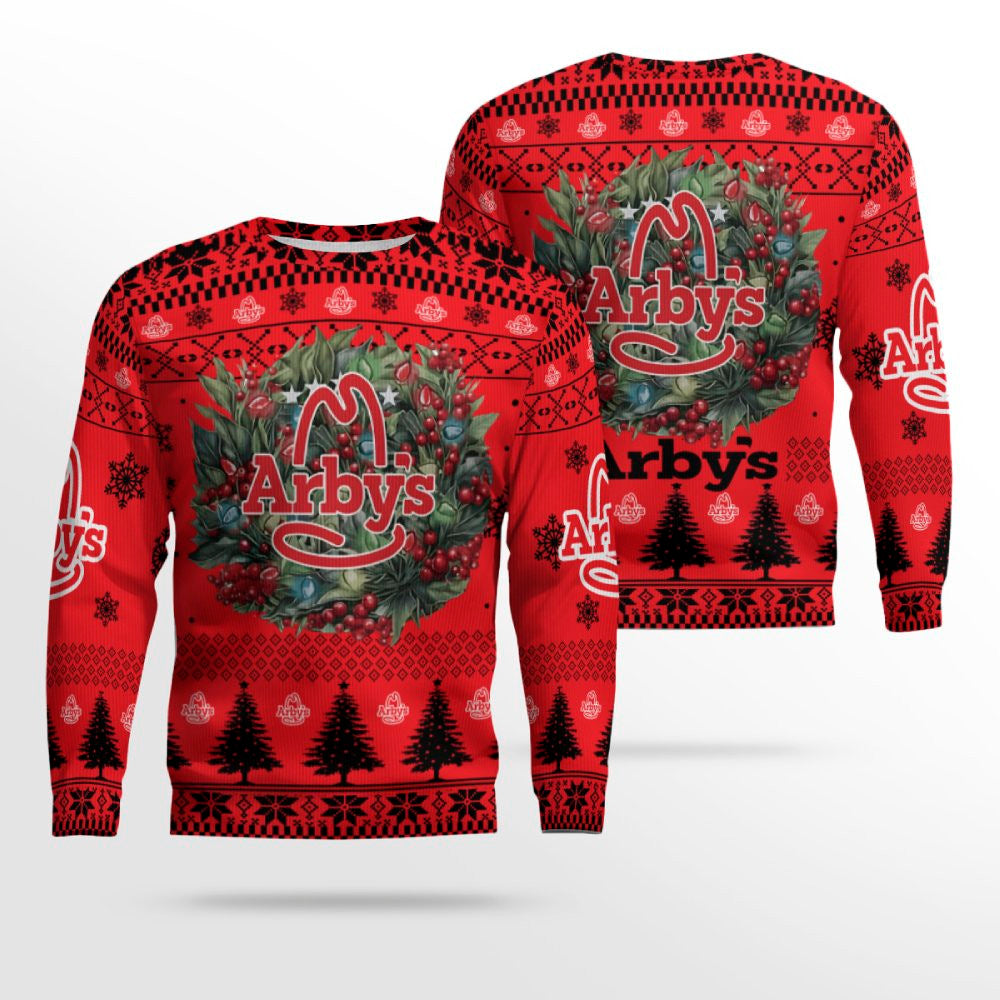 Arbys Logo Company Ugly Christmas Sweater – Moonbestprint