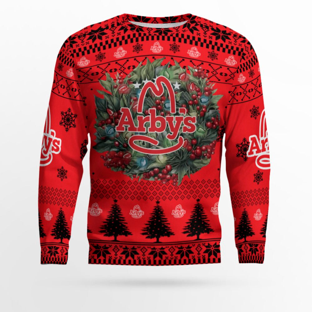 Arbys Logo Company Ugly Christmas Sweater – Moonbestprint