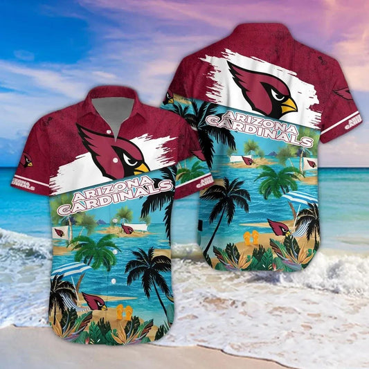 Arizona Cardinals Aloha Shirt, NFL Hawaiian Shirt Moonbestprint