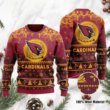 Arizona Cardinals American Football NFL Ugly Christmas Sweater, NFL Christmas Sweater Moonbestprint