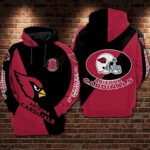 Arizona Cardinals Big Logo 3D Hoodie, NFL Hoodie Moonbestprint