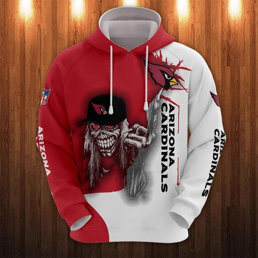Arizona Cardinals Eddie Iron Maiden All Over Print Hoodie, NFL Hoodie Moonbestprint
