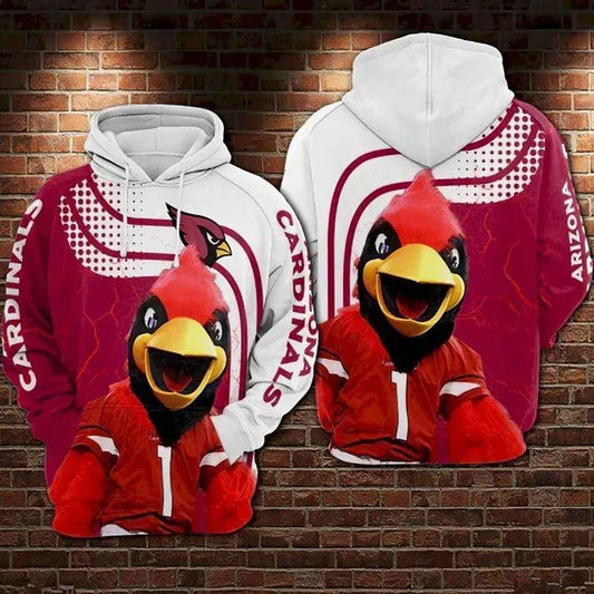 Arizona Cardinals Football Big Logo For Fans 3D Hoodie, NFL Hoodie Moonbestprint