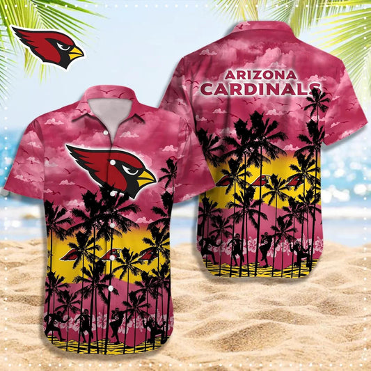 Arizona Cardinals Hawaiian Shirt 2, NFL Hawaiian Shirt Moonbestprint