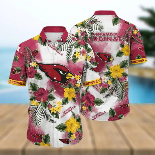 Arizona Cardinals NFL Aloha Pattern Hawaiian Shirt 2, NFL Hawaiian Shirt Moonbestprint
