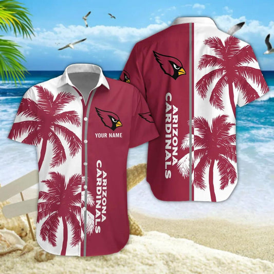 Arizona Cardinals NFL Coconut Tree Hawaiian Shirt, NFL Hawaiian Shirt Moonbestprint