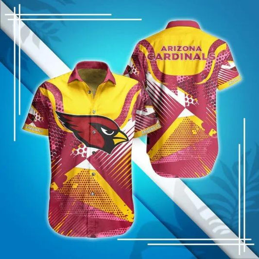 Arizona Cardinals NFL Digital Pattern Hawaiian Shirt, NFL Hawaiian Shirt Moonbestprint