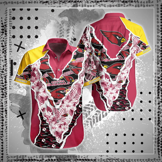 Arizona Cardinals NFL Magic Pattern Hawaiian Shirt, NFL Hawaiian Shirt Moonbestprint