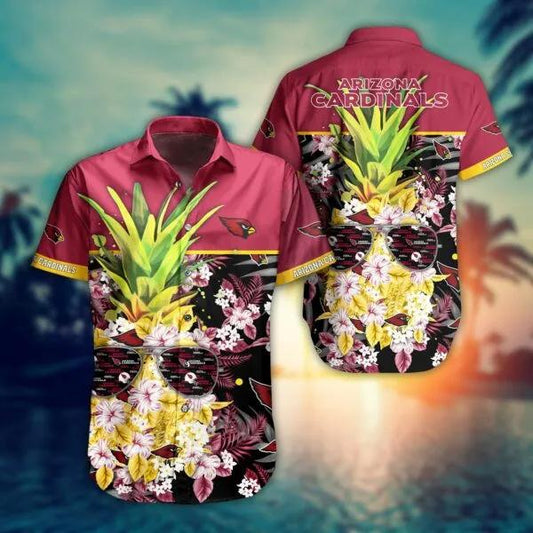 Arizona Cardinals NFL Pineapple New Trending Hawaiian Shirt, NFL Hawaiian Shirt Moonbestprint