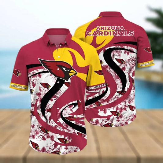 Arizona Cardinals NFL Practical Beach Hawaiian Shirt, NFL Hawaiian Shirt Moonbestprint