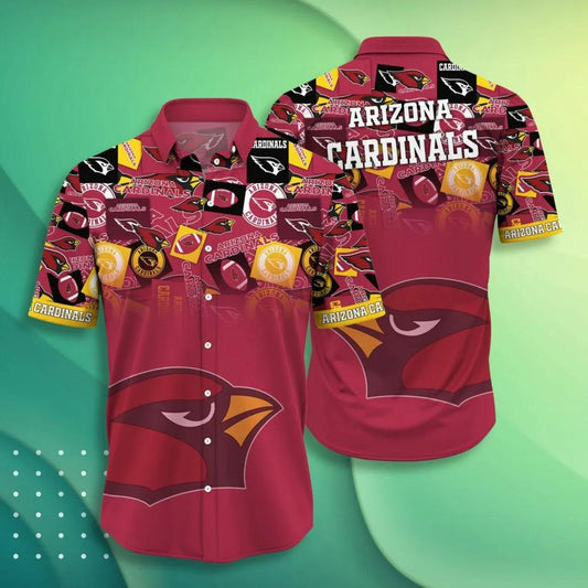 Arizona Cardinals NFL Trending Summer Hawaiian Shirt, NFL Hawaiian Shirt Moonbestprint