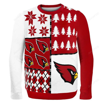 Arizona Cardinals NFL Ugly Christmas Sweater, NFL Christmas Sweater Moonbestprint