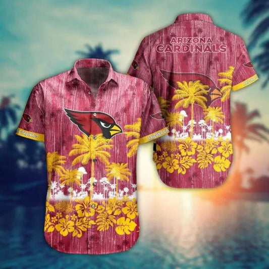 Arizona Cardinals NFL Vintage Pattern Hawaiian Shirt, NFL Hawaiian Shirt Moonbestprint