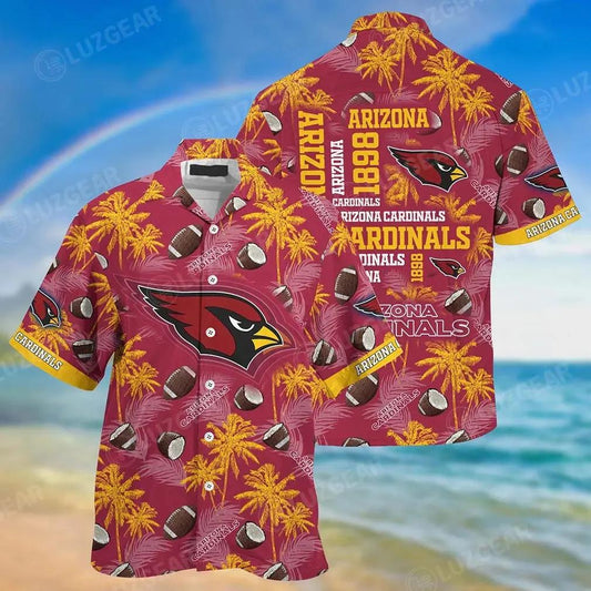 Arizona Cardinals Nfl Beach Hawaiian Shirt, NFL Hawaiian Shirt Moonbestprint