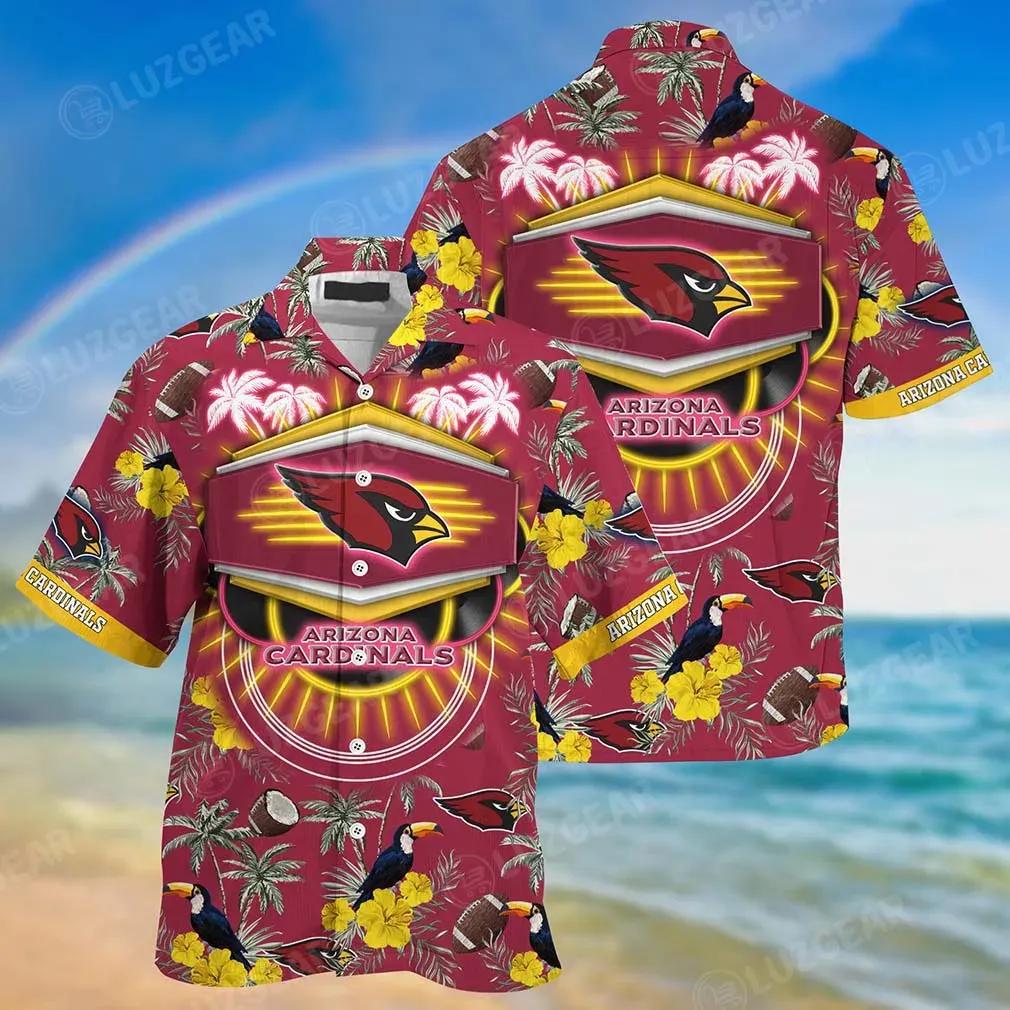 Arizona Cardinals Nfl Beach Shirt This Summer Hawaiian Shirt, NFL Hawaiian Shirt Moonbestprint