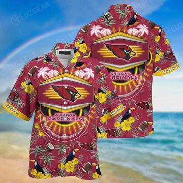 Arizona Cardinals Nfl Beach Shirt This Summer Hawaiian Shirt, NFL Hawaiian Shirt Moonbestprint